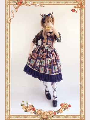 Infanta Painting Frame Lolita Dress JSK (IN926)